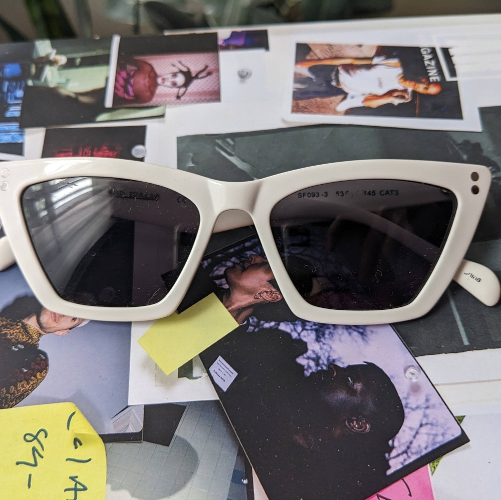🤍Italic square modern cateye shades🖤